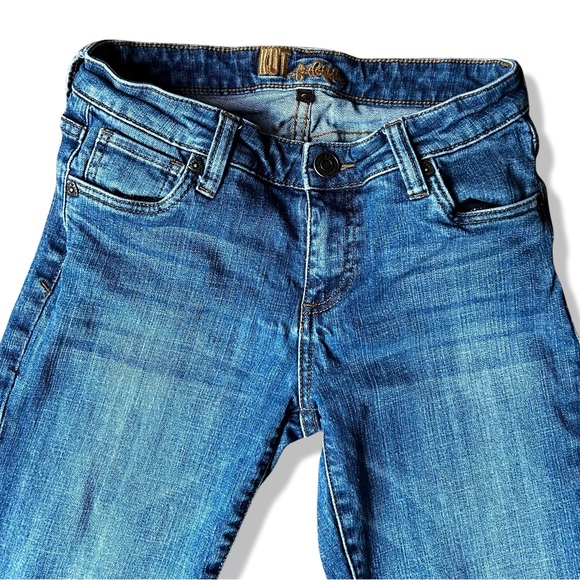 Women's Kut from the Kloth Mia Cropped Raw Hem Skinny Stretch Denim Jean Size 2 - Picture 14 of 14